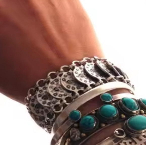 Bohemian style chain link bracelet - Picture 3 of 5